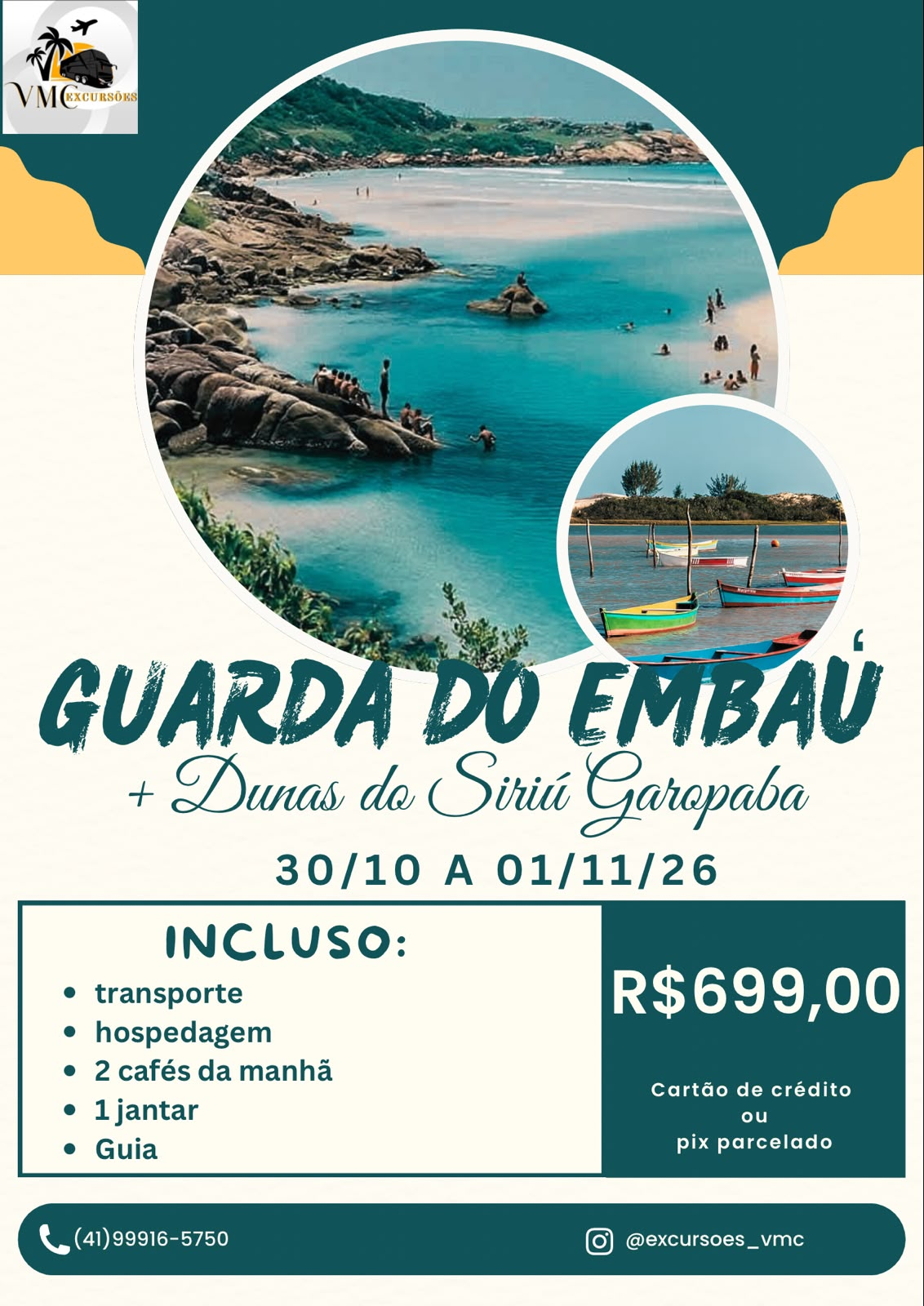 Guarda do Embaú + Dunas do Siriú